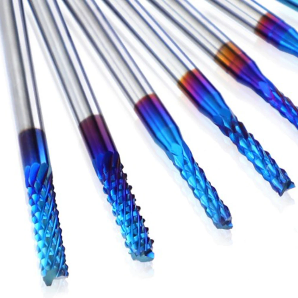 

10pcs 3.175mm Shank PCB Drill Cutter Bits for Engraving Cutter Rotary Drill Bits Metal Wood Drilling