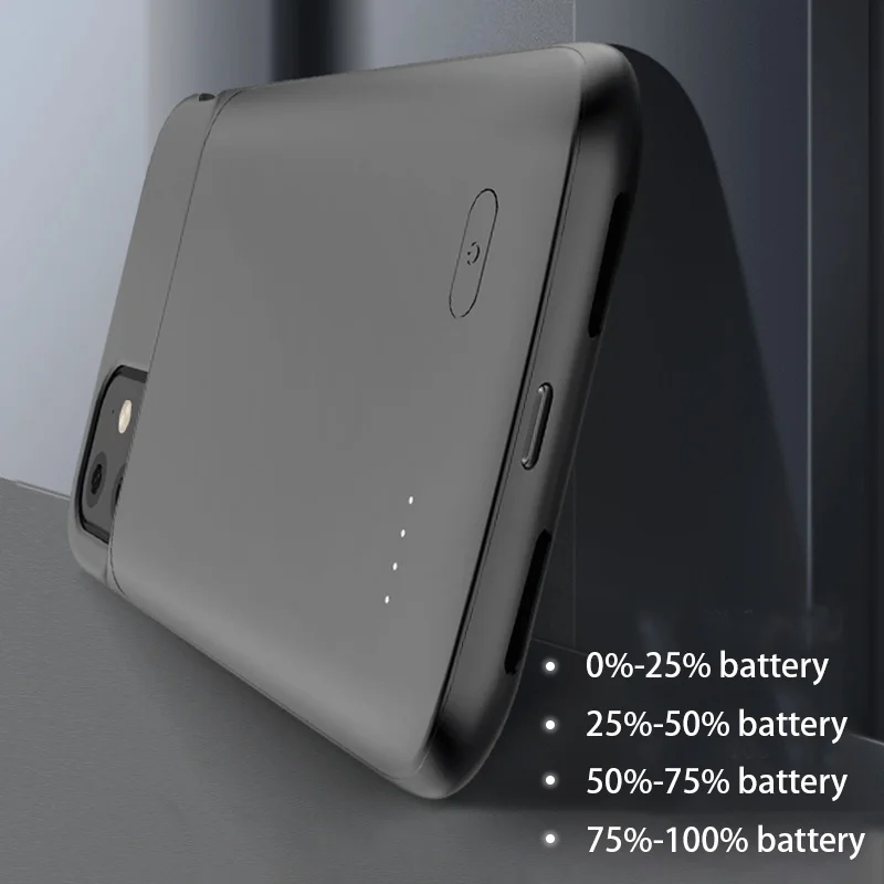 Чехол с зарядным устройством на 4800 мА · ч для iPhone 11 Pro чехол аккумулятором 5000 Max