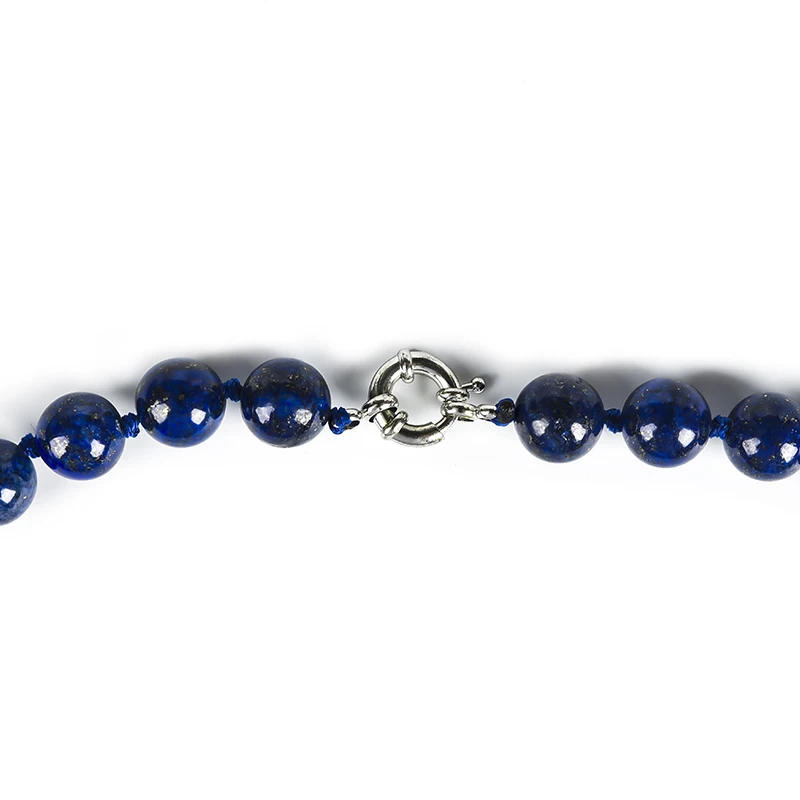 Природный камень лазурит камни ожерелья 10 мм бусины Сделай Сам ручной работы с