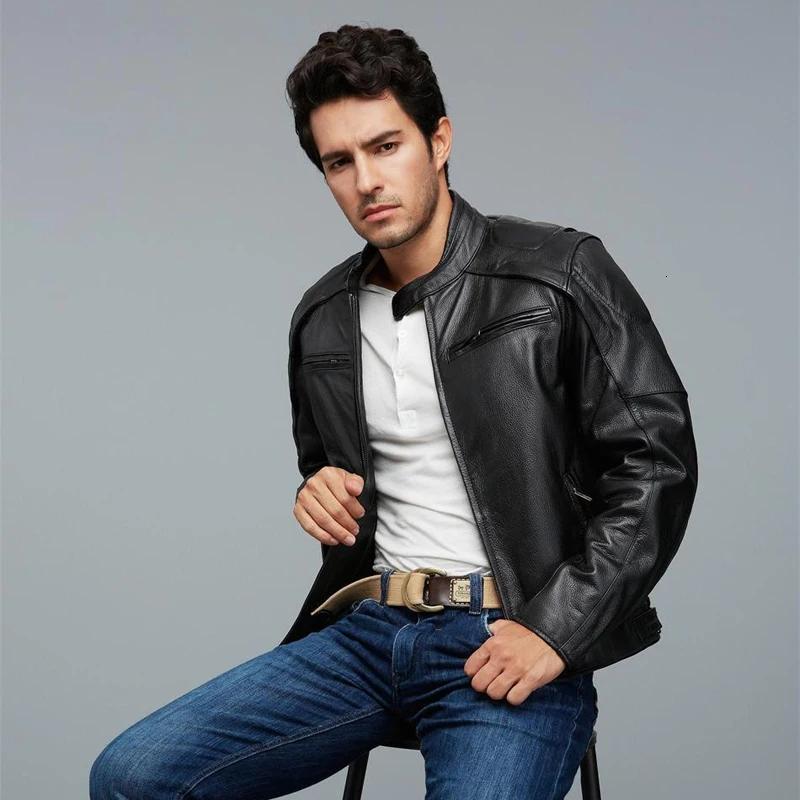 Черная мотоциклетная куртка из коровьей кожи серебристые жакеты и пальто