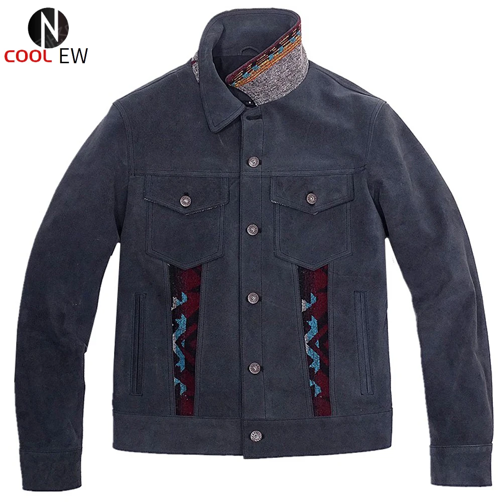 

Джинсовая куртка и пальто в Африканском этническом стиле для мужчин, модель 5XL, Мужская джинсовая куртка-бомбер с вышивкой, уличная одежда в ...