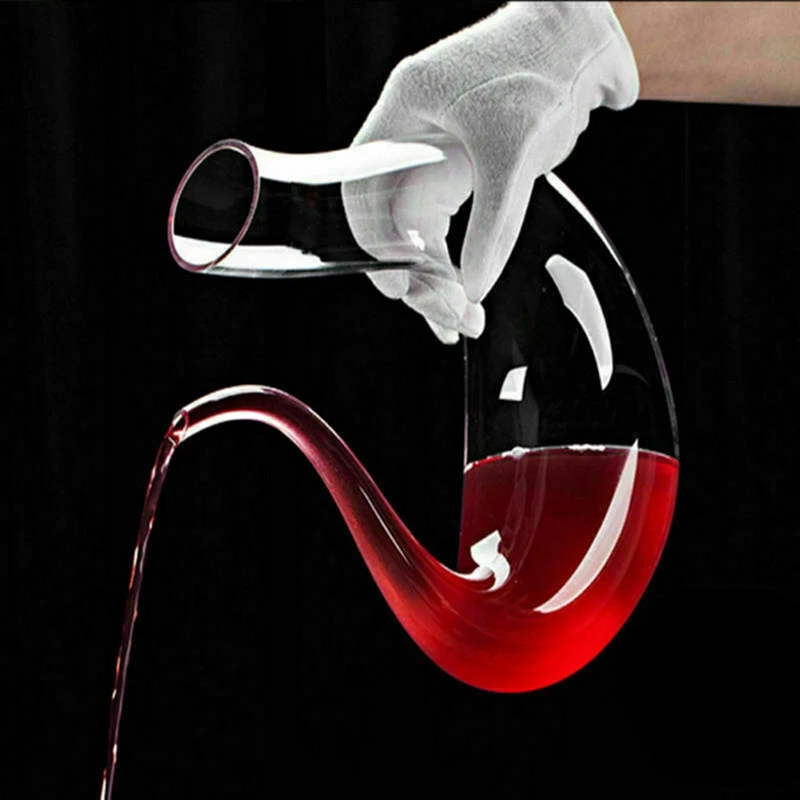 

U-shaped Decanter Lead-free Crystal Glass Decanter Wine Wine Wine Champagne Bottle Pourer