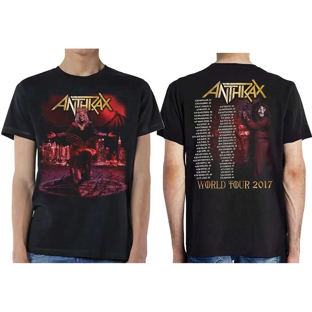 Официальная Лицензия-ANTHRAX-кровавый Орел тур футболка THRASH METAL