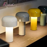 mushroom table lamp portable wireless charging touch table lamp simple desktop decoration bedroom night light usb charging
