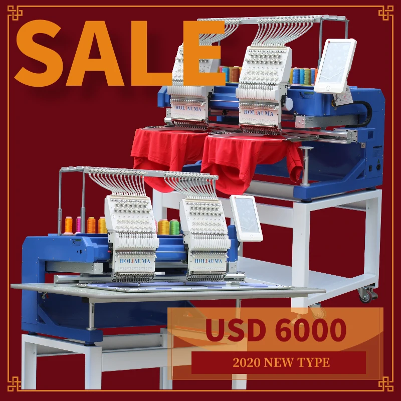 Китай завод для нового типа с 10 &quotсенсорным экраном 2 головы вышивка машина