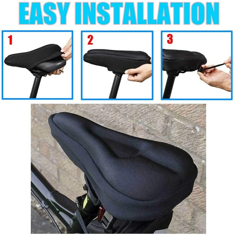 

Bicycle Seat Cover-Bicycle Seat Cushion Non-Slip Bicycle Saddle Cover for Mountain Bike, Road Bike Or Sports Bike Seat
