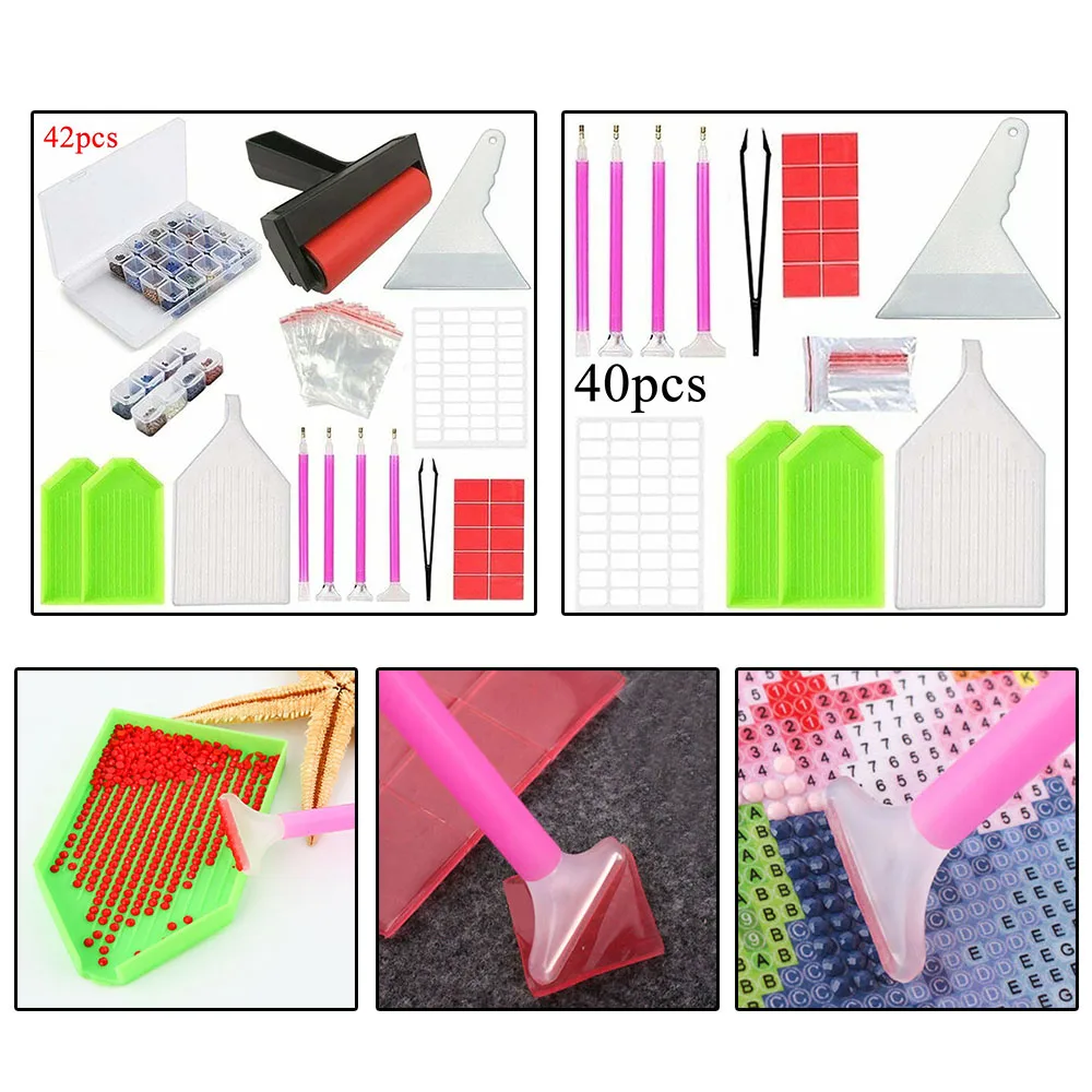 Набор аксессуаров для вышивки 5D инструменты картин со стразами взрослых и детей |