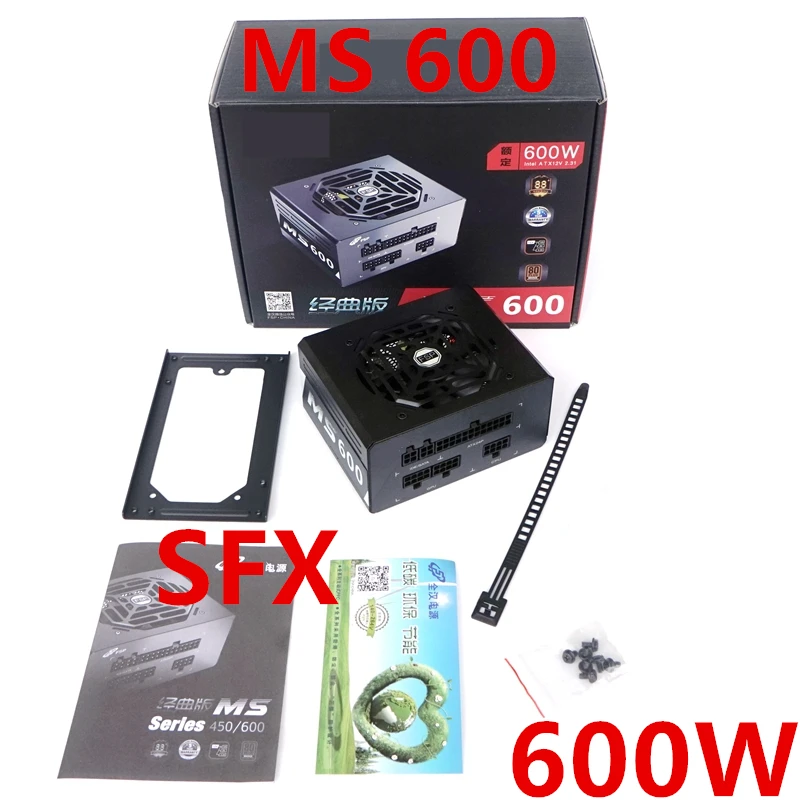 New Original PSU For FSP Fully Modular 80plus Gold/Bronze SFX Mini ITX A4 600W Switching Power Supply MS 600 FSP600-50SD | Компьютеры и
