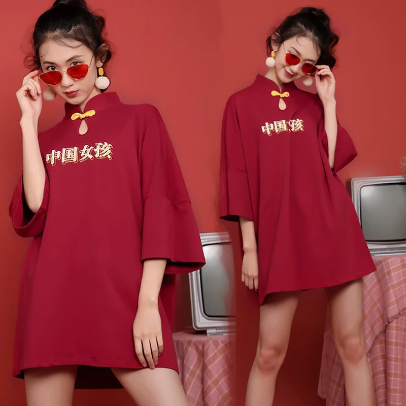 

Костюм для девочек в японском стиле, традиционное платье-кимоно в стиле ретро, женские летние модные наряды, Повседневное платье чонсам, ...