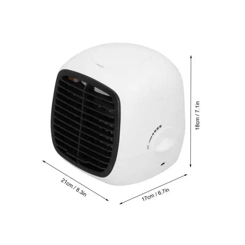 

2 in 1 Small Air Cooler USB Powered Cooling Fan Portable Desktop Cooling FanAir Conditioner for Home Dormitory Outdoor
