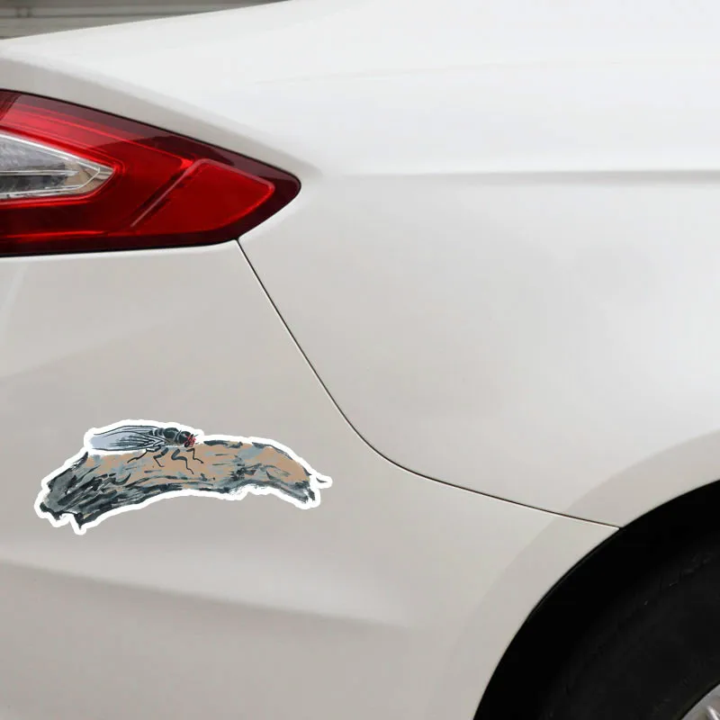 Ebdeckle китайский стиль чернила Цикада ПВХ животное для Авто/бампер/окно/наклейка