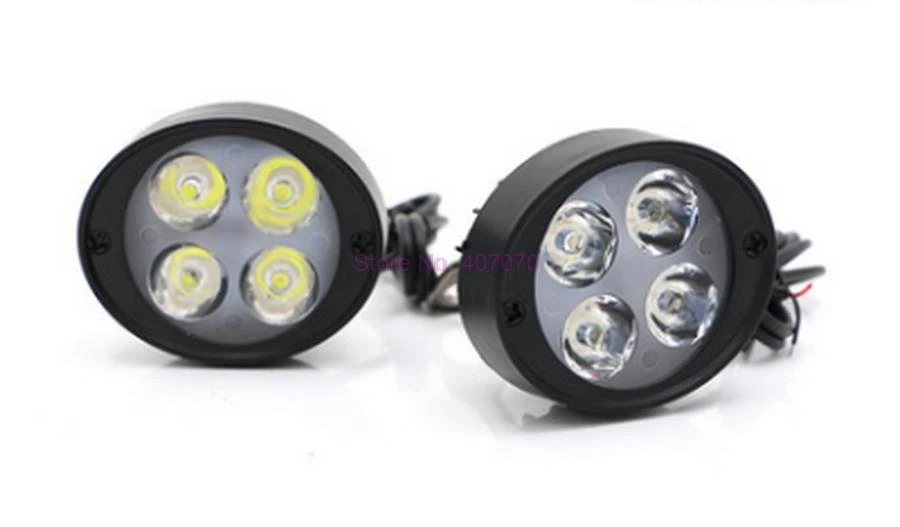 DHL или Fedex 100 пар 12V Универсальный мотоцикл 4 LED зеркало заднего вида