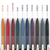 retro color gel pen with quick drying ink free combination ink 0 5mm children student unique writing pens school office supplies