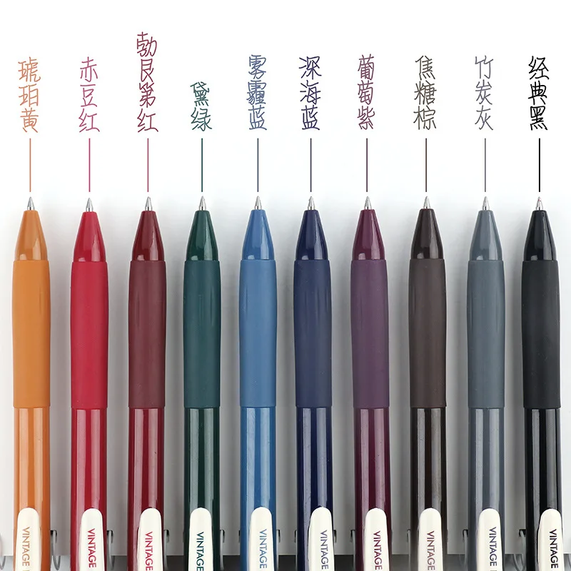 Ретро цветных гелевых ручек с Быстросохнущие чернила Бесплатная комбинации