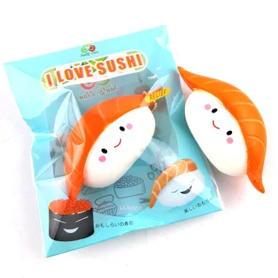 1 шт. рисовый шар лосося суши медленно Восстанавливающий форму кулон ремешки для