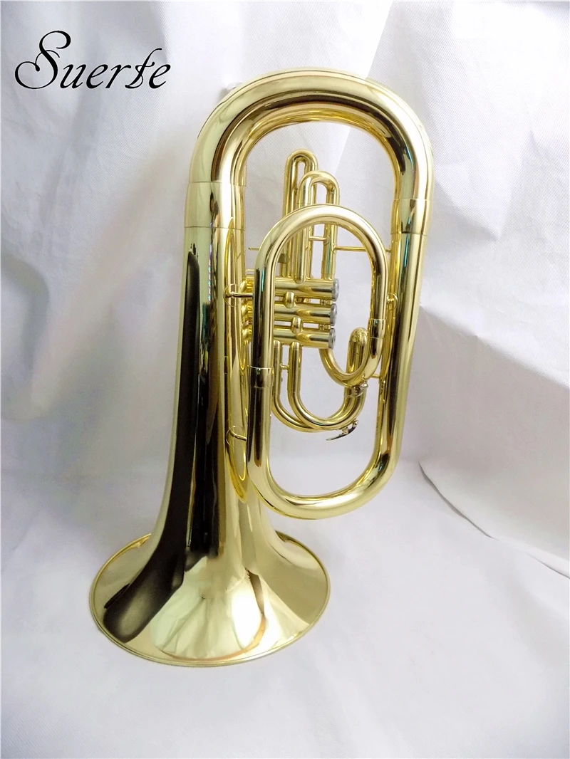 Bb Marching euphonium чехол с мундштуком желтый латунный euphonium Horn Музыкальные инструменты