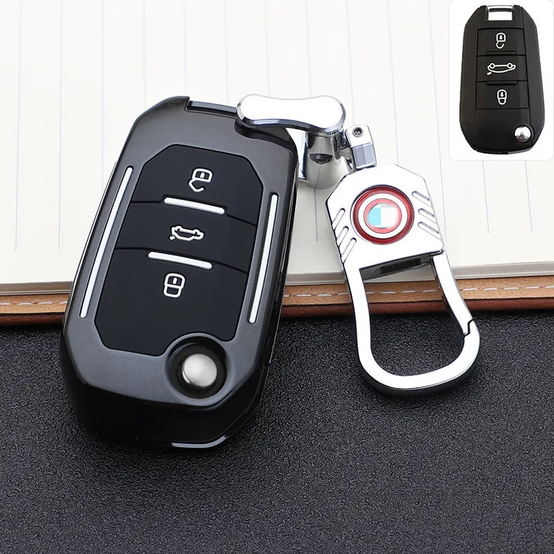 

3 Button All inclusive Car Key Case Cover For Peugeot 107 308sw 407 208 508 408 2018 for Citroen C4 CACTUS C5 C4L Accessories