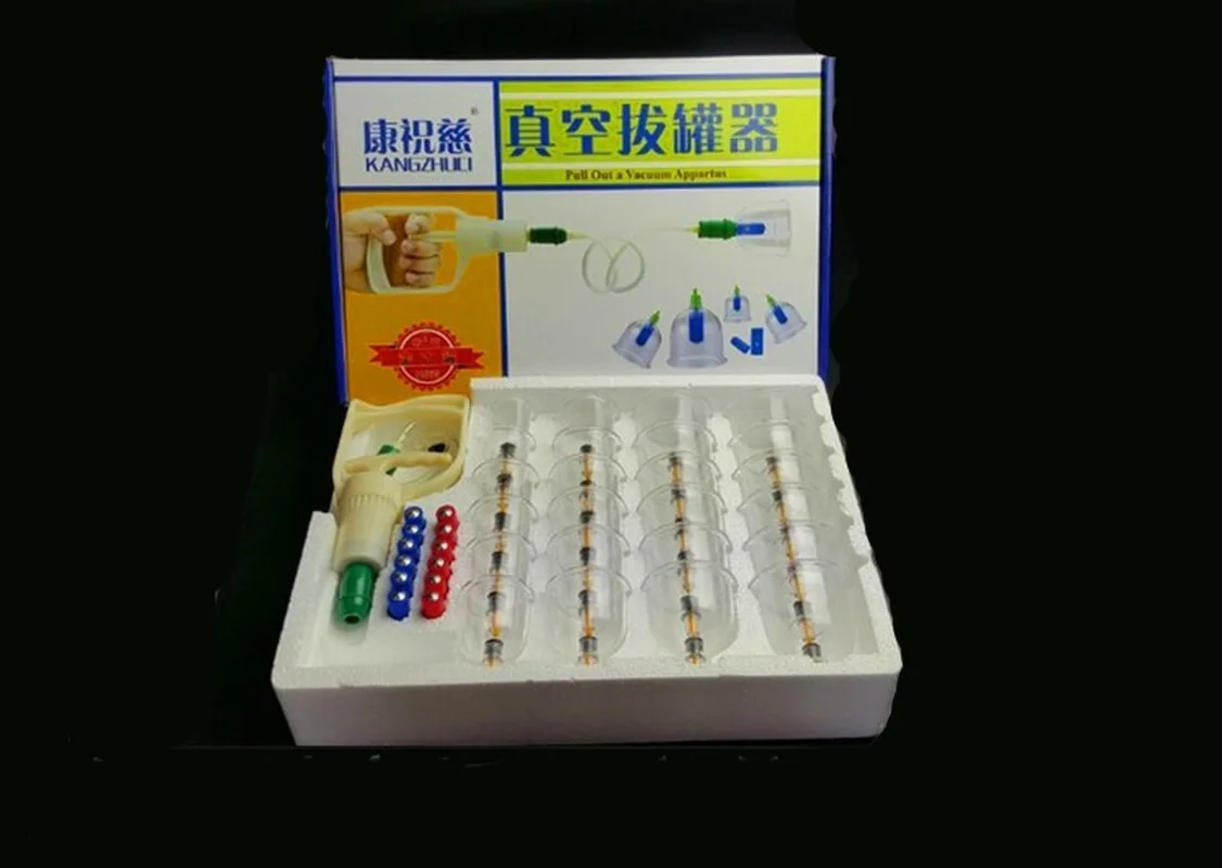 

Набор вакуумных банок для массажа, 24 шт., Магнитные Банки, акупунктурный массаж, присоска