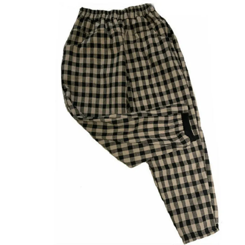 Комплект из двух предметов застежка-лягушка в клетку утепленный Осень-зима |