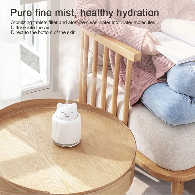 

KBAYBO 300ML Cartoon air humidifier USB ultrasonic electric aromatherapy essential oil diffuser with night light home office