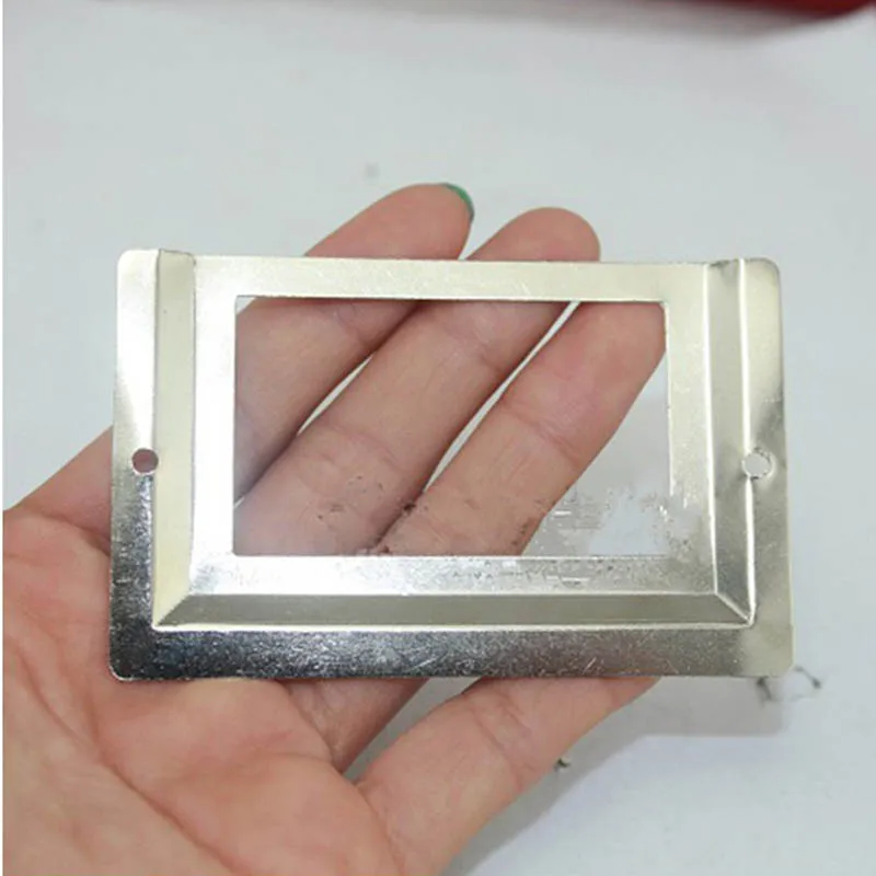 

Post Office Library File Drawer Metal Tag Label Holder, Silver Tone, 10 Pieces
