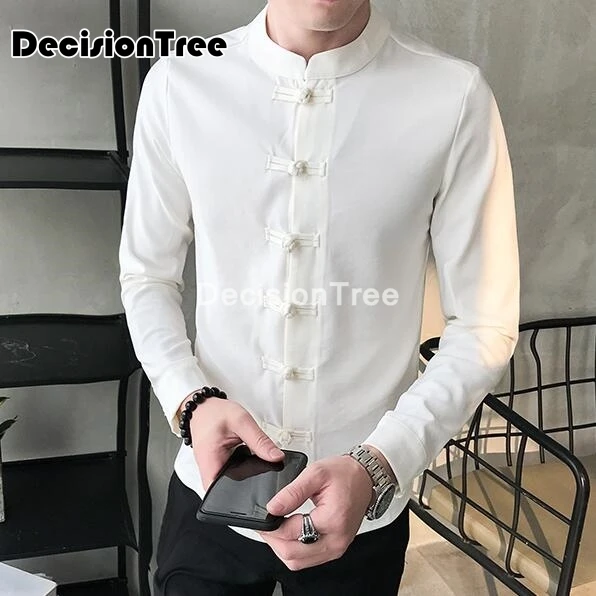 2021 блузка кунг фу с длинным рукавом традиционная китайская одежда костюм Тан топ