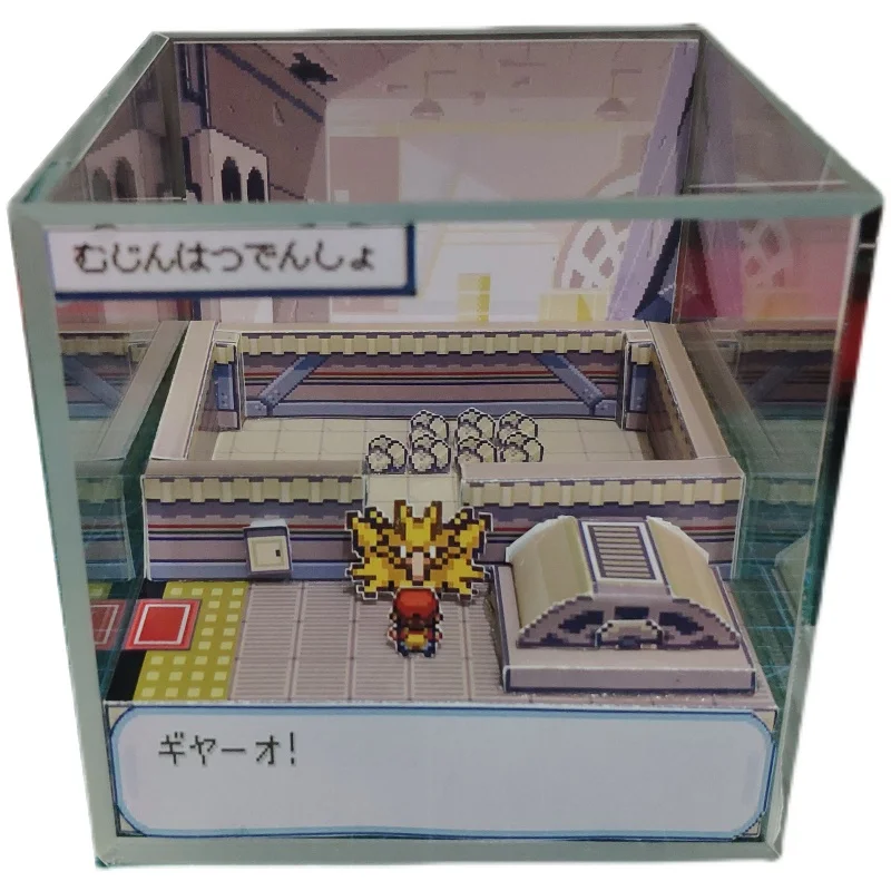 

GBA Покемон DIY огненный красный лист зеленый легендарная птица Zapdos molters игровая сцена бумажная форма фигурки Подарочная коробка коллекция хо...