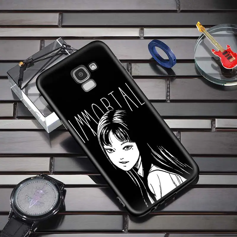 Japan Horror Comics Cover for Samsung Galaxy J8 J7 Duo J6 J5 Prime J4 Plus J3 J2 Core 2018 2017 2016 Black Phone Case | Мобильные