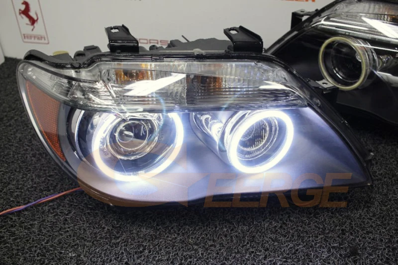 Ультра яркий COB led Ангельские Глазки halo кольца Дневной светильник для BMW E66 E65 Facelift