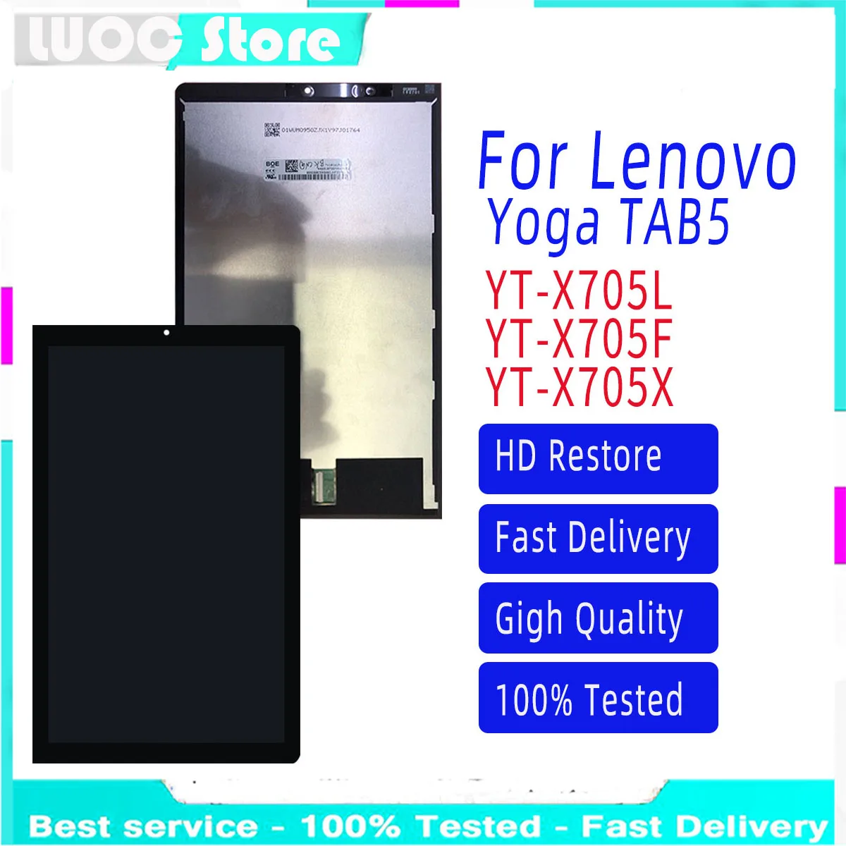 

10.1" NEW LCD Display For Lenovo YOGA TAB 5 Smart Tab YT-X705 YT-X705L YT-X705X YT-X705F Touch screen Digitizer Assembly
