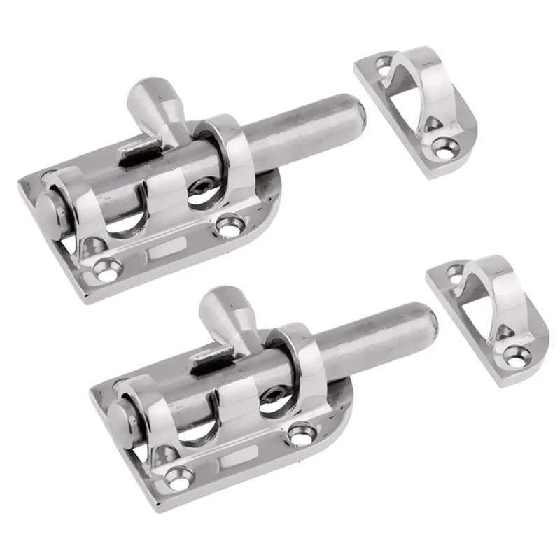 

316 Precision Cast Stainless Steel Door Bolt Mirror Polished Corrosion-Resistant Door Bolt Marine Hardware Accessories