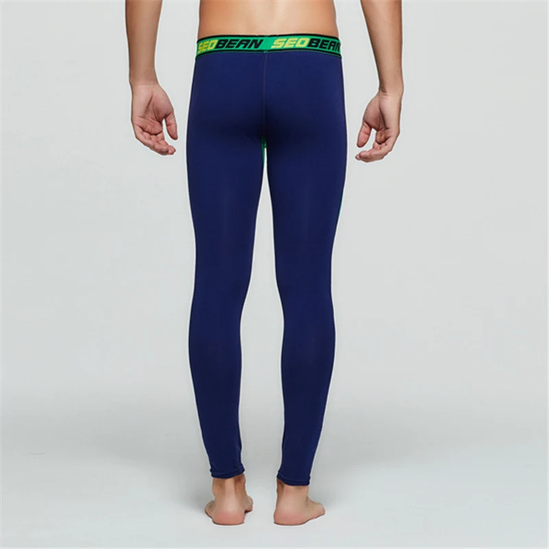 Компрессионные штаны для бега мужчин спортивные быстросохнущие леггинсы