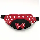 Детская поясная сумка с динозавром, забавные вместительные бананки унисекс на ремне