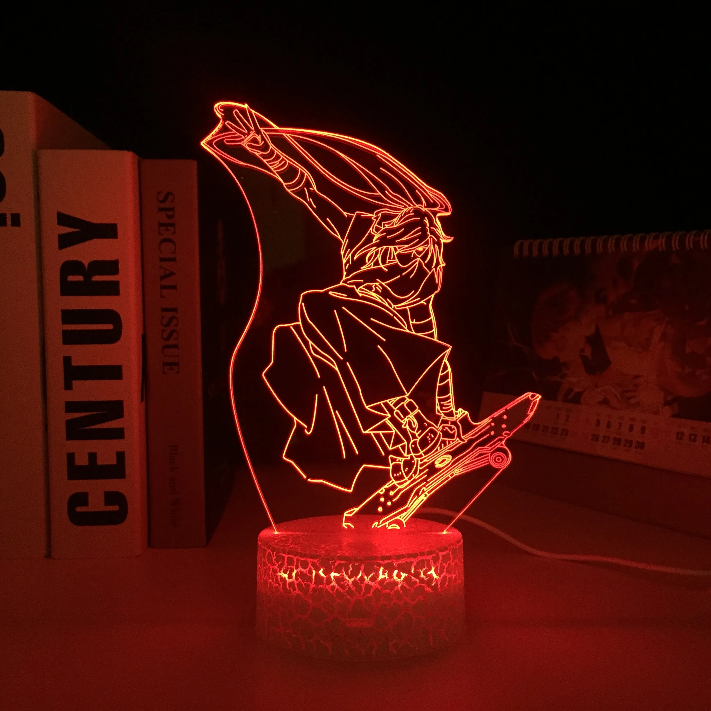 

Ночник SK8 Бесконечность вишня для декора спальни детский подарок на день рождения ночсветильник для манги 3D светодиодный белый базовый све...