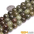 Натуральный Srone зеленый Tsavorite круглые аксессуары бусины для изготовления ювелирных изделий Strand 15 дюймов рукоделие ювелирные бусины для браслета ожерелье