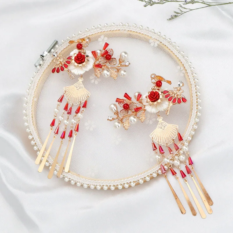 Заколки для волос с искусственным жемчугом и кристаллами|Украшения волос| |