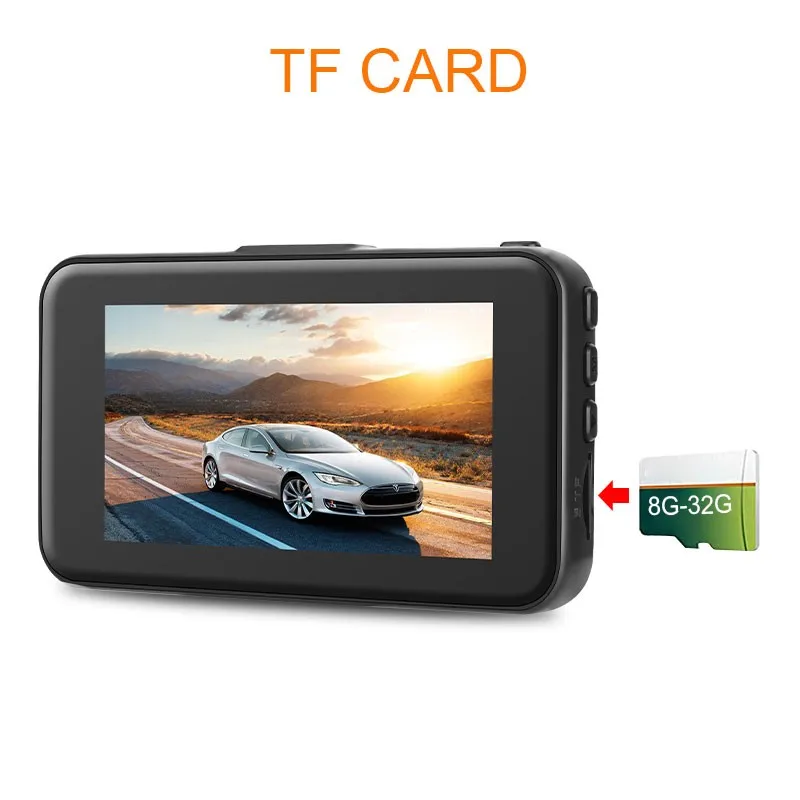 Семейный Автомобильный видеорегистратор 1080P Dashcam 3 " супер HD камера заднего вида