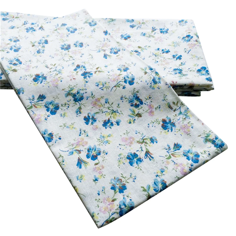Хлопковая ткань Текстильная швейная синяя полоска Tecido Tilda 1 шт. 50x50 см куклы Tissus