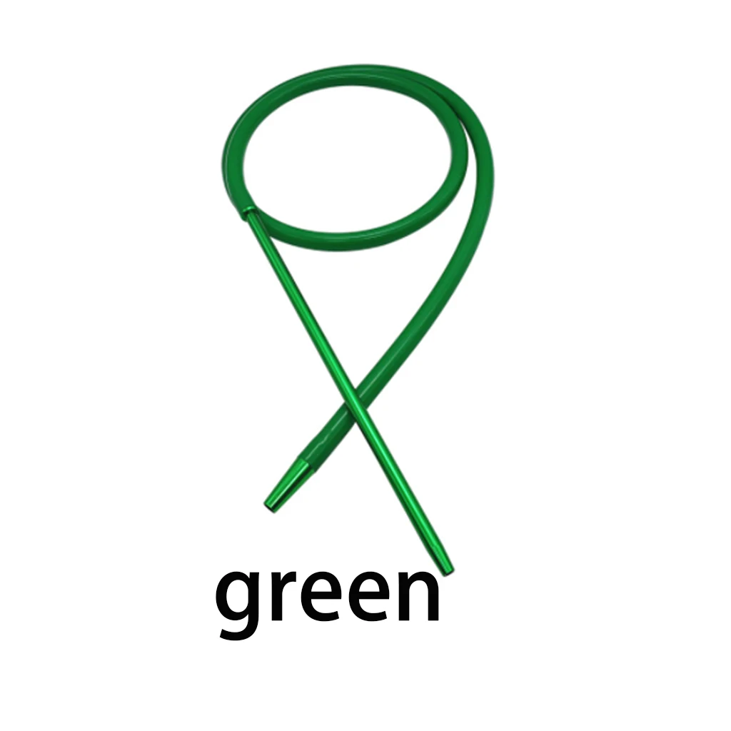 B green 1,8 м арабский кальян силиконовая солома алюминиевый сплав шланг с пружинной трубкой ручка кальяна аксессуары Бразилия Испания Франция - Цвет: B green