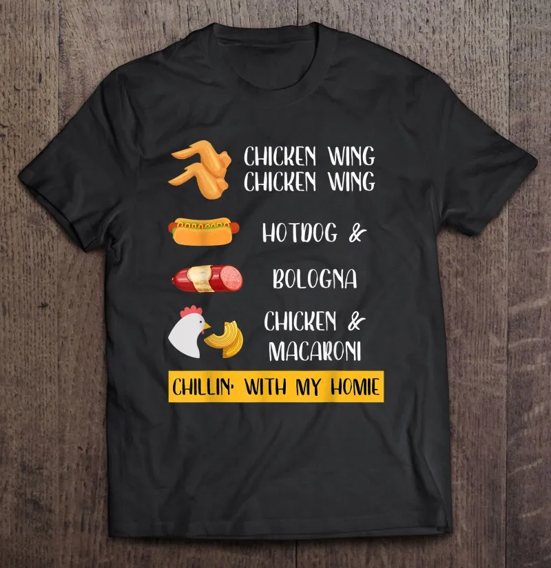 Футболка с принтом &quotвирусная Курица&quot &quotкрыло&quot &quotКурица&quot &quotхот дог и&quot