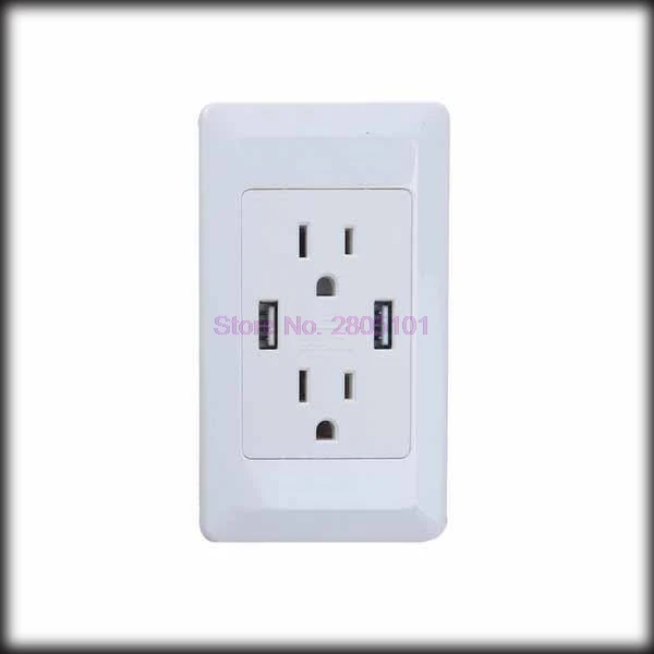 

by dhl or ems 50 pieces Waterproof Dual USB Port Wall Socket Charger AC Power Adapter Receptacle Outlet Plate Panel Station