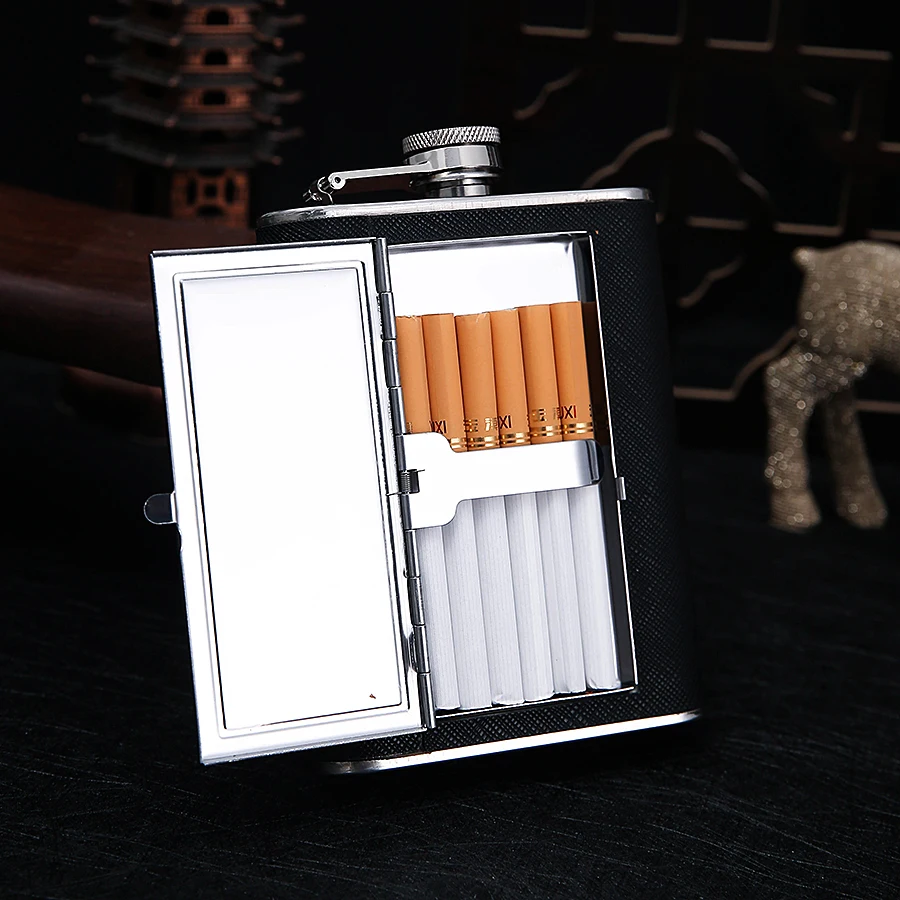 6 унций карманная Бутылка для виски с алкоголем креативная колба из нержавеющей