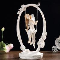 flower fairy beauty angel ornament resin wedding gift home decoration accessories miniature figurines fairy garden miniatures