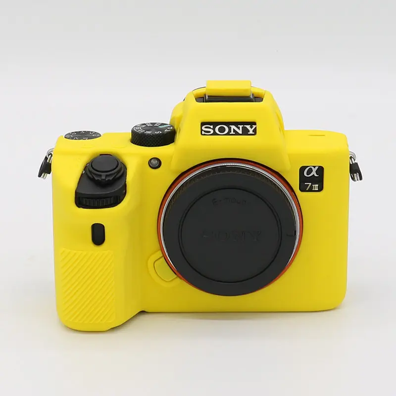 A9 A7M3 A7RM3 Yellow Камера чехол средства ухода за кожей для SONY A9 A7 III A7R III однообъективной зеркальной камеры Canon EOS титановый Электролитный электрод со случайно выбранным R 250D 5D Mark III IV 5D3 5D4 3000D 4000D 800D 750D SL3 T6i T7i - Цвет: A9 A7M3 A7RM3 Yellow