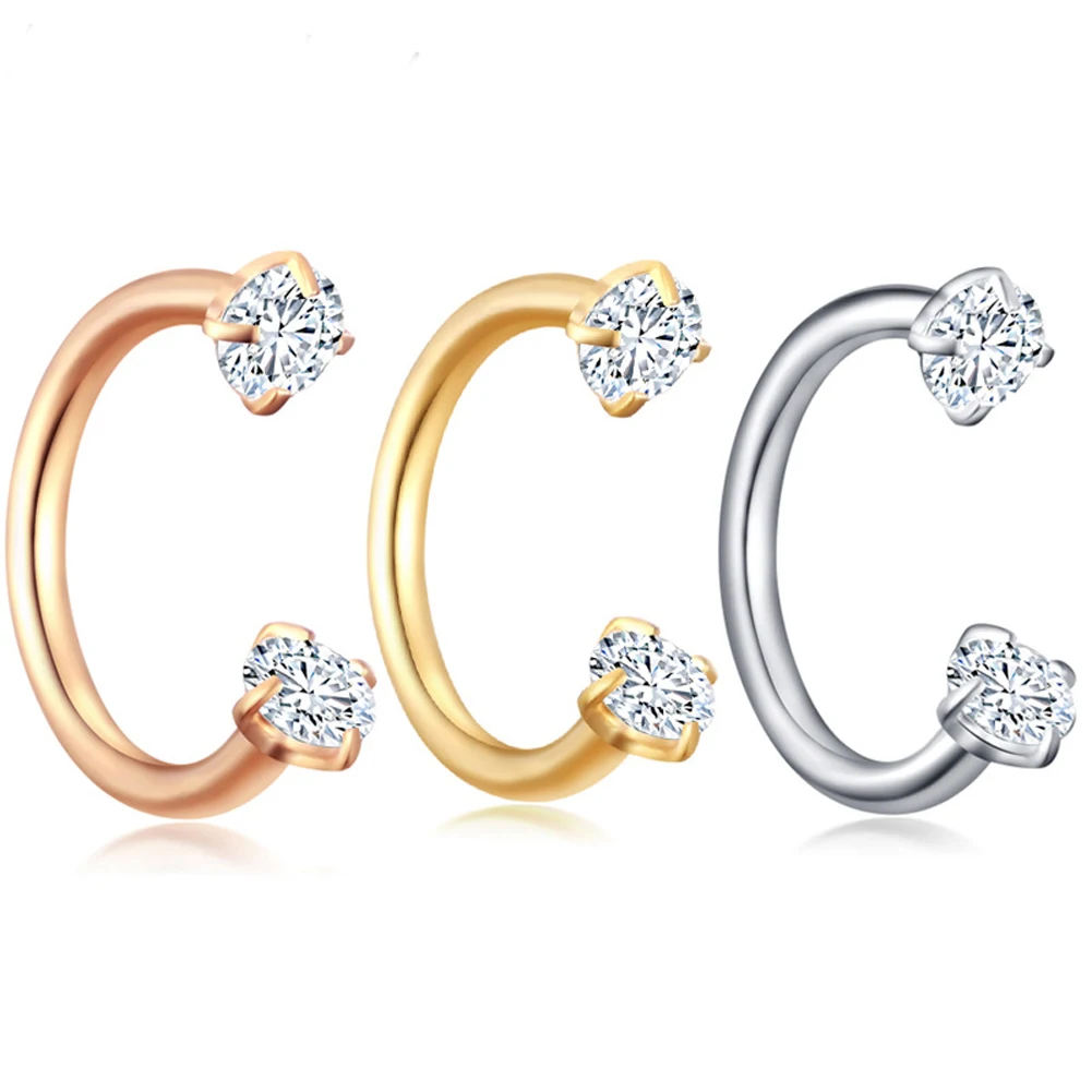 Маленькая тонкая серьга кольцо для губ Открытый круг козелка уха и хряща с