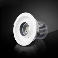 20pcslot round led downlight double warm white cold white 12w 15w 20w cob led down light embedded cattle eye lamp ac90 265v
