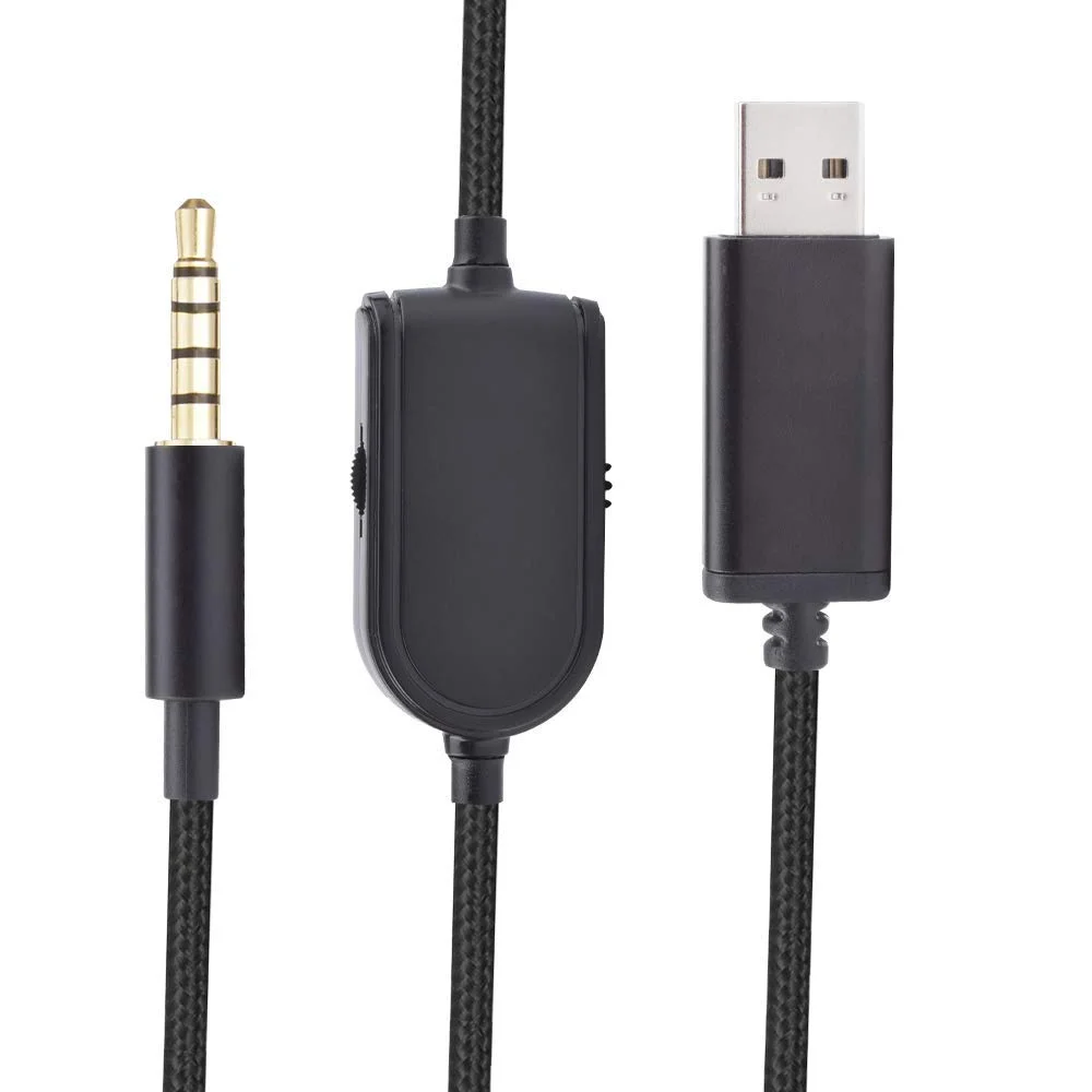 USB-кабель Talkback для аудиокабеля чата встроенный бесшумный регулятор громкости