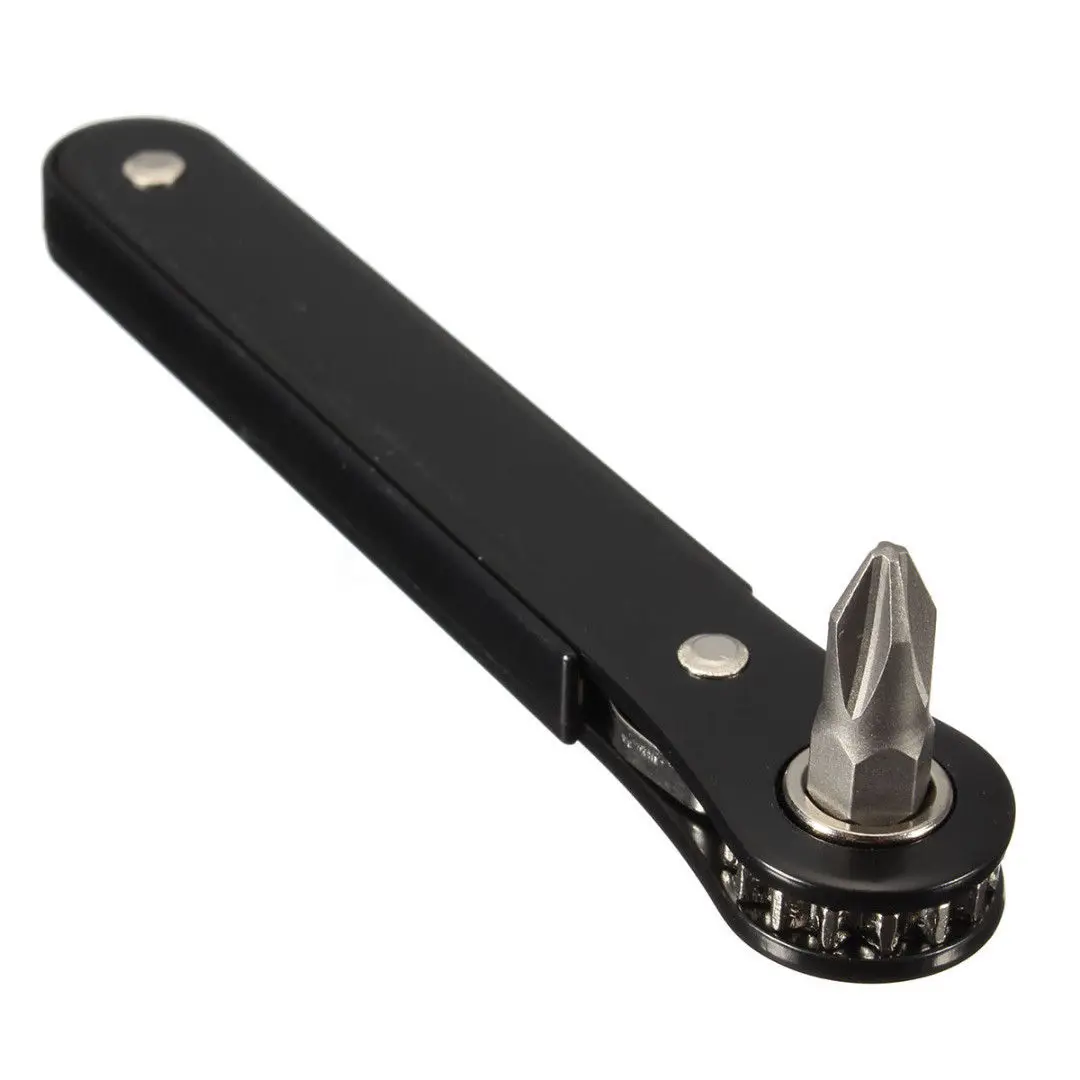 

DIY Ratchet Screwdriver Kit Repair Replace Gadget Disassemble 10 in 1 Mini Right Handheld Convenient