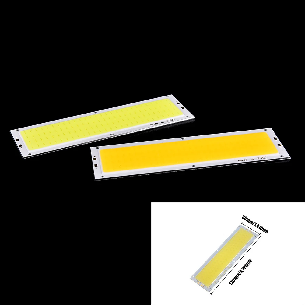 

1000LM 10W COB LED Square/ Strip Light High Power Lamp Bead Chip 12V-24V Lamp Bulb Car Light Source Warm/Cool White