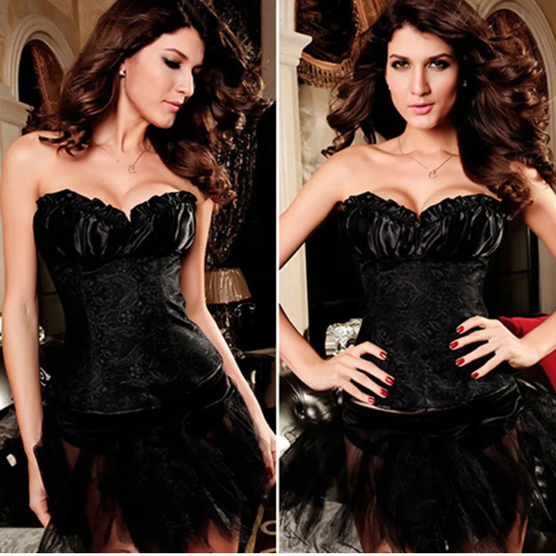 

Женский жаккардовый корсет в стиле ретро, без бретелек